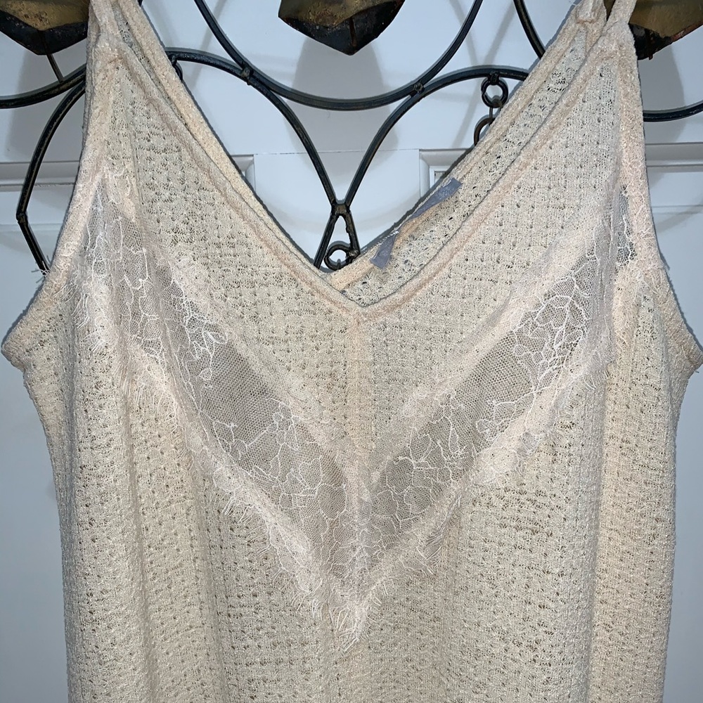 Zara knitted dress with lace detail